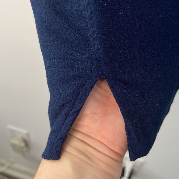 J.Crew Lightweight Viscose sleeveless dress in navy, size M - Picture 5 of 10